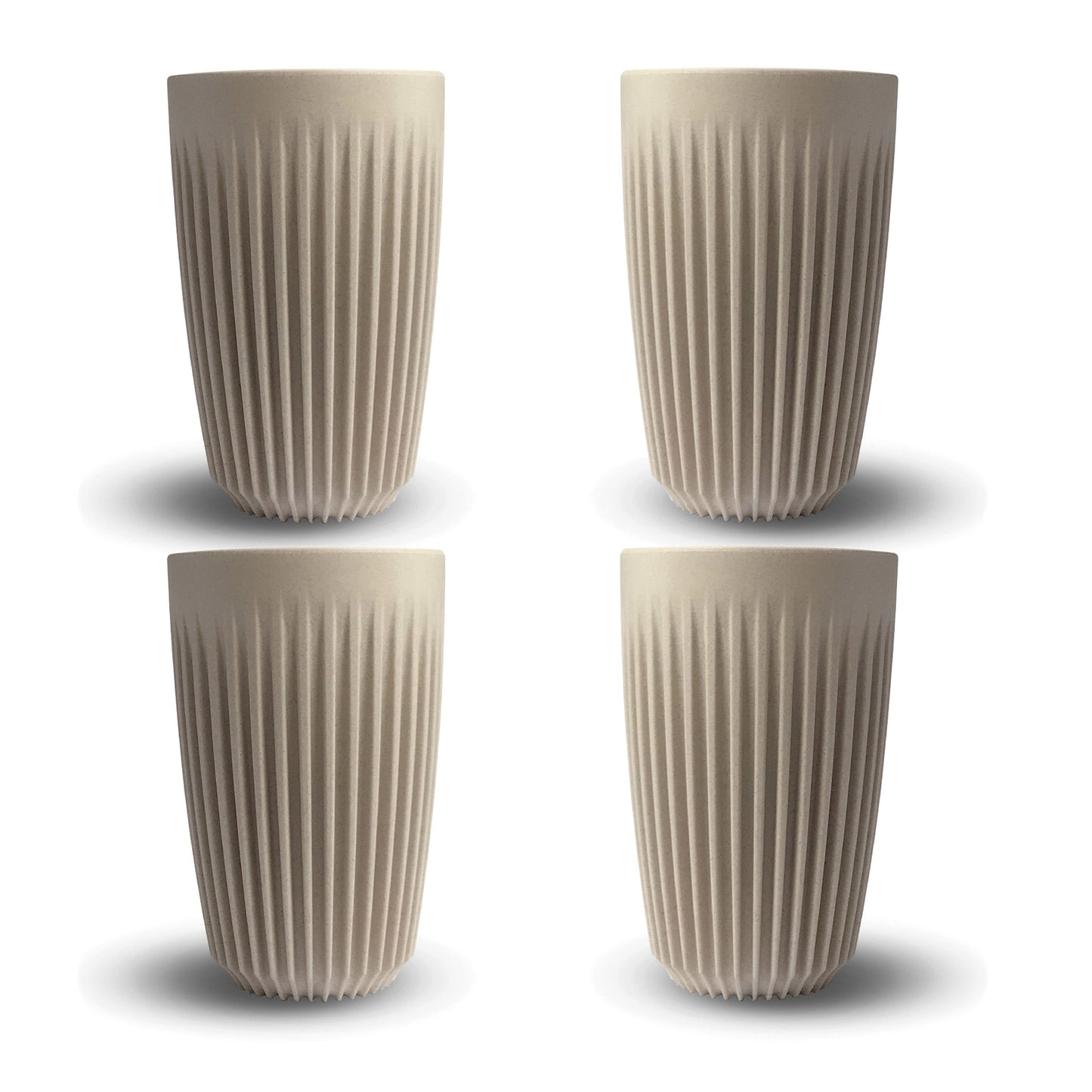 Huskeekoppar - Naturellfärgad 12oz / 350ml 4 pack