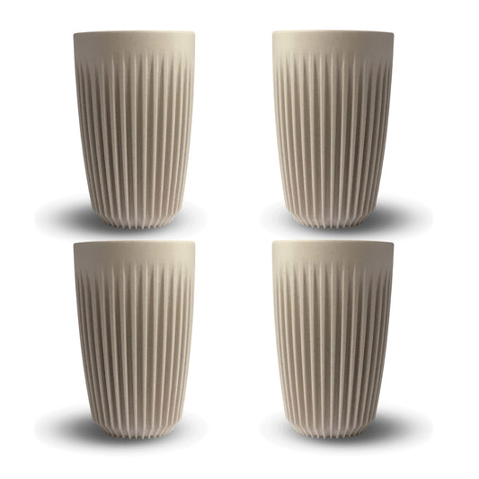 Huskeekoppar - Naturellfärgad 12oz / 350ml 4 pack