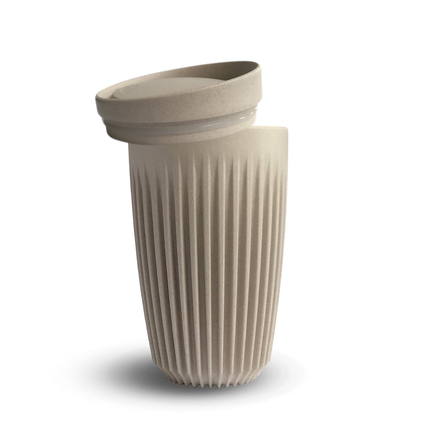 Huskeekopp - Naturellfärgad 350ml 1-pack med lock