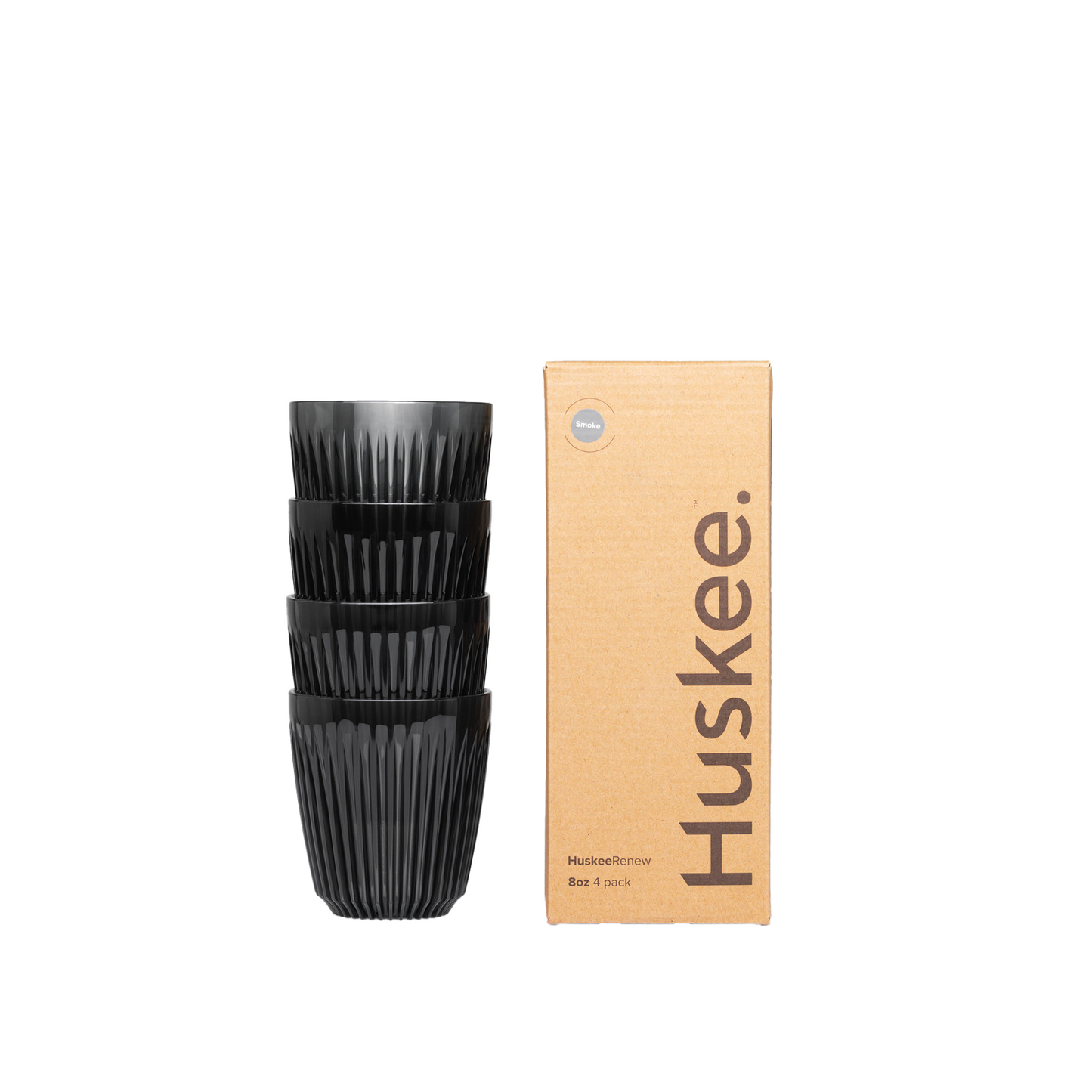 Förnya 8oz 4-pack Smoke - Huskee