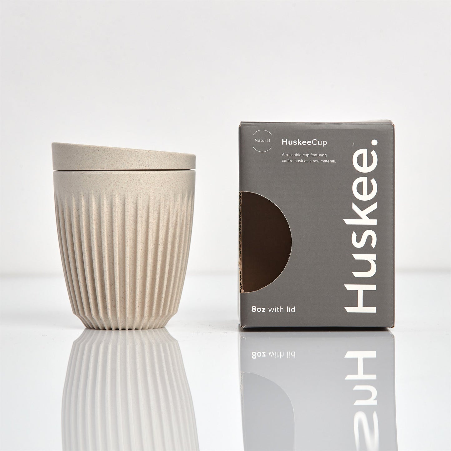 Huskeekopp - Naturellfärgad 235ml 1-pack med lock