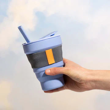 Mugg Återanvändbar/vikbar. 16oz, lavendelblå - Hunu