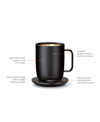 Elektrisk Kaffemugg Svart V2 - 414ml - Ember
