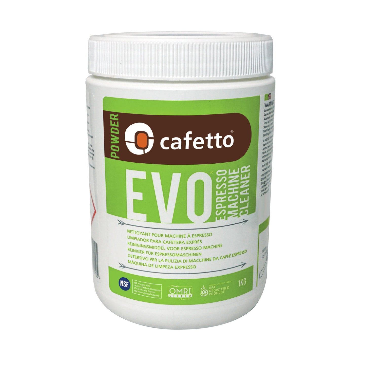 Organisk Rengöring Espressomaskin EVO 1kg – Cafetto