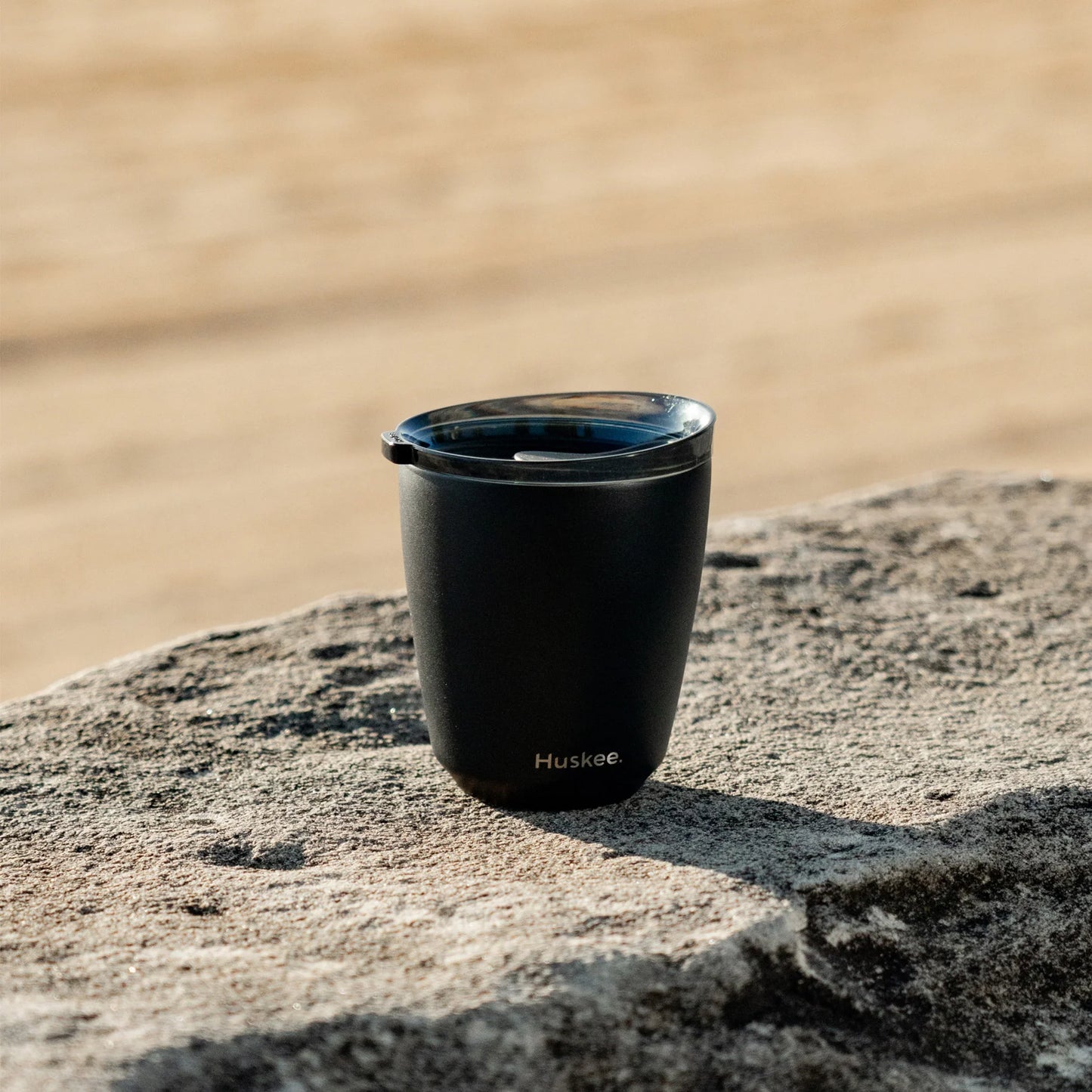 Steel Cup & Lid 8oz Black