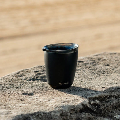 Steel Cup & Lid 8oz Black