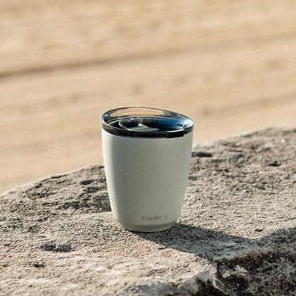 Steel Mug & Lid 8oz Slate