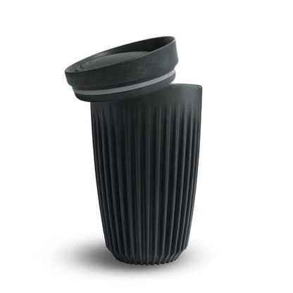 Huskeekopp - Kolfärgad 12oz/ 350ml 1-pack med lock