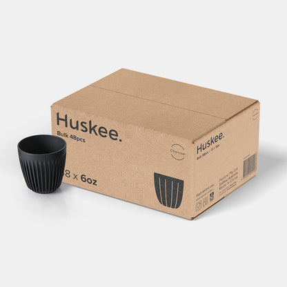 Mugg 6oz Charcoal 48st - Huskee
