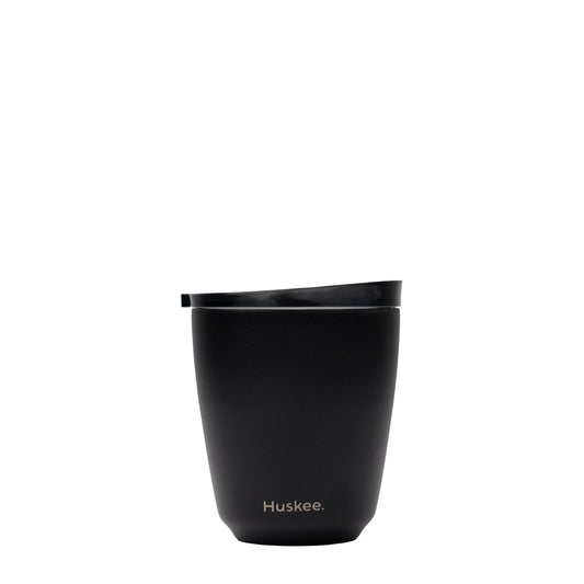 Steel Cup & Lid 8oz Black
