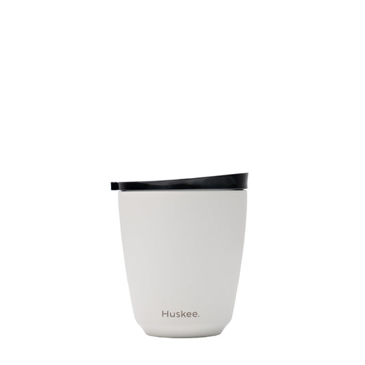 Steel Mug & Lid 8oz White