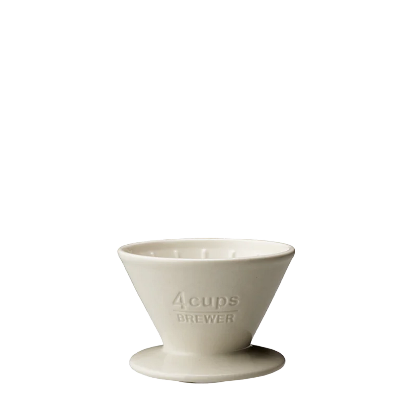 Slow Coffee Style bryggare 4 koppar porslin vit - Kinto