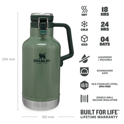 Termos Growler Hammertone Grön 1,9L - Stanley