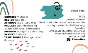 Vietnam - Dung Radar Lot 4 - Oro Yeast Wet Proccesing